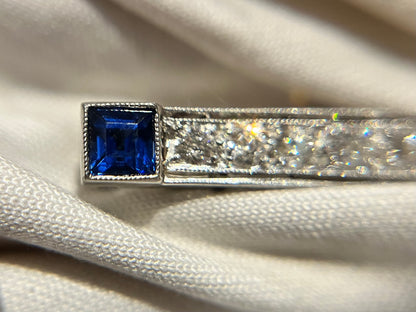 Sapphire brooch